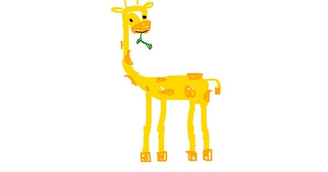 Giraffe-Zeichnung von toxicteddybear