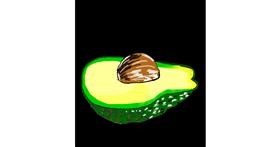 Drawing of Avocado by Zimal