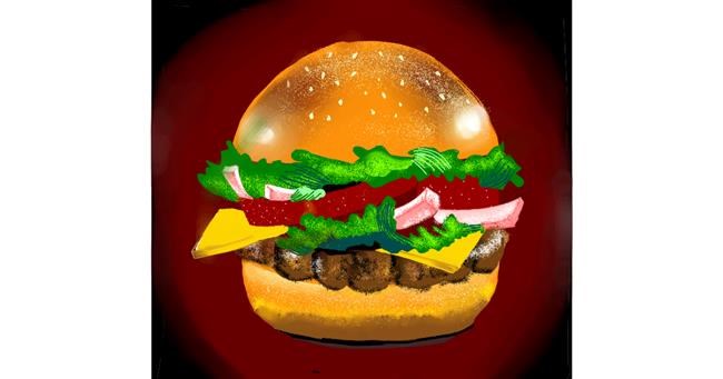 Drawing of Burger by Namie