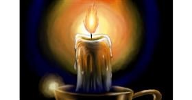 Drawing of Candle by Wizard