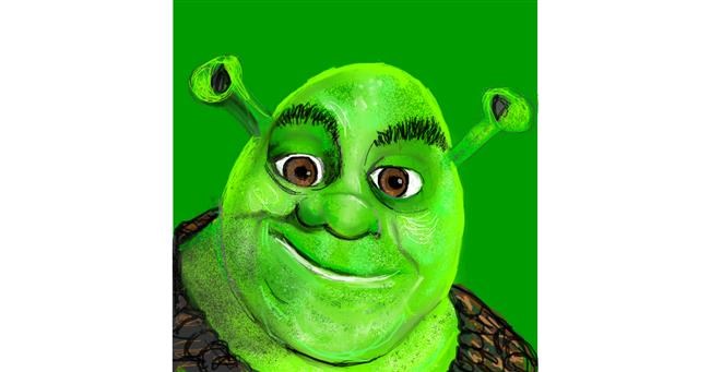 Drawing of Shrek by KayXXXlee