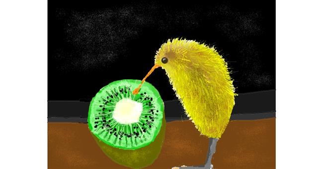 Kiwi-Zeichnung von Kiwi