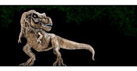 Drawing of Dinosaur by Chaching