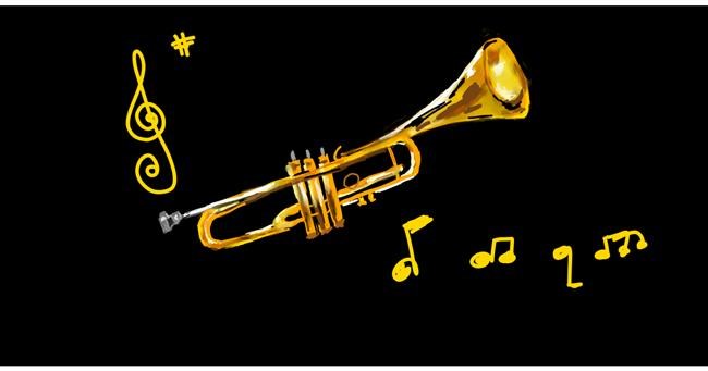 Drawing of Trumpet by Eclat de Lune