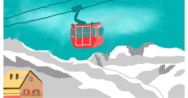 Seilbahn-Zeichnung von farah