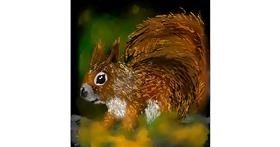 Drawing of Squirrel by Eclat de Lune