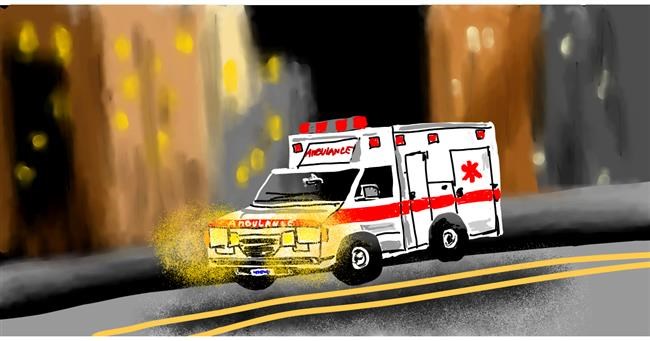 Drawing of Ambulance by Eclat de Lune