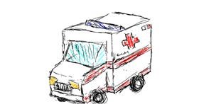 Drawing of Ambulance by hi