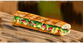 Sandwich-Zeichnung von Eclat de Lune