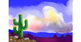 Drawing of Cactus by Mia