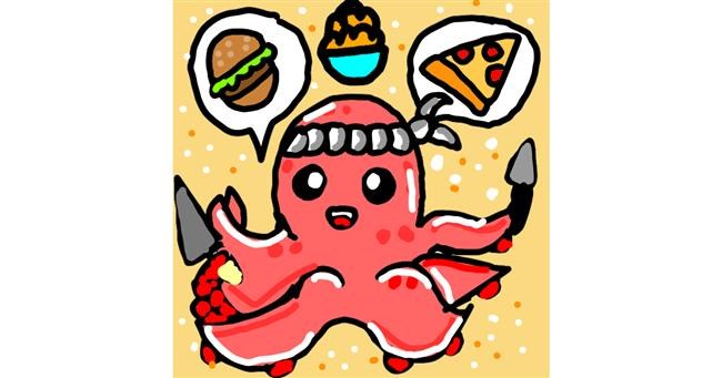 Drawing of Octopus by Kiara