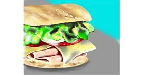 Drawing of Sandwich by Cec