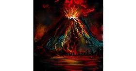 Drawing of Volcano by KayXXXlee