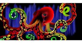 Drawing of Octopus by Kim