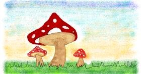 Drawing of Mushroom by Tiny🍒