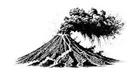 Drawing of Volcano by Nay