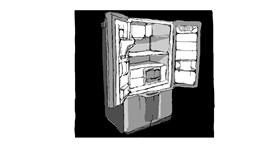 Drawing of Refrigerator by AsianWantsBlue-eyedBlonde