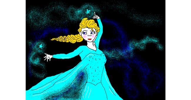 Elsa (Disney)-Zeichnung von Salma