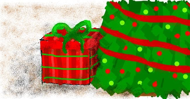 Drawing of Present by Banana