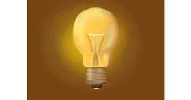 Drawing of Light bulb by Leadron