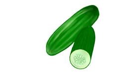 Drawing of Cucumber by MEL