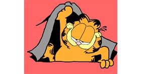 Garfield-Zeichnung von Lucy