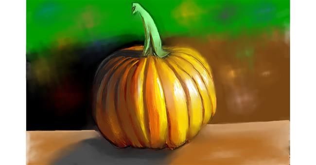 Drawing of Pumpkin by Edgar