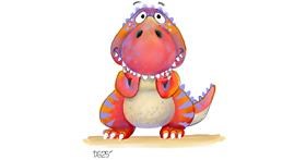 T-rex dinosaur - autor: GreyhoundMama