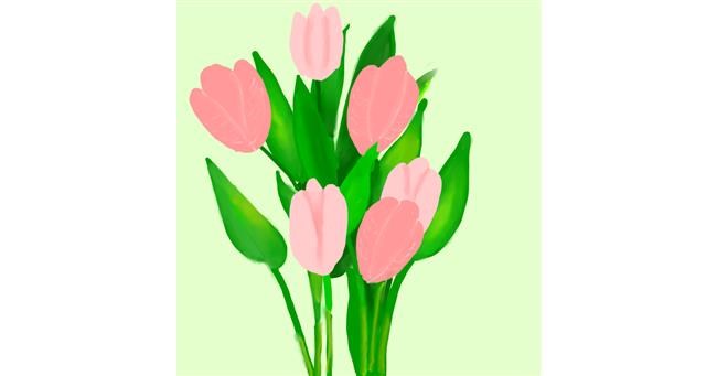 Drawing of Tulips by TedsNan