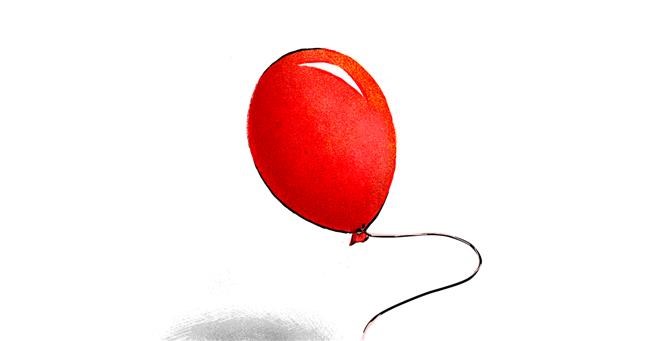 Drawing of Balloon by Murdoc