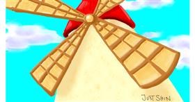 Drawing of Windmill by Just_shin