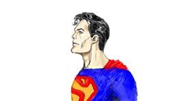 Drawing of Superman by Labyrinth