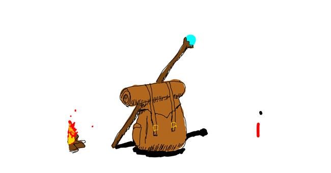 Drawing of Backpack by Ahhhhhh