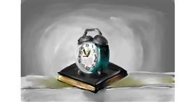 Drawing of Alarm clock by Mia