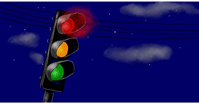 Drawing of Traffic light by Eclat de Lune