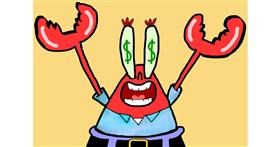 Drawing of Mr. Krabs (spongebob) by JustMe