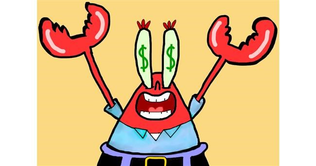 Mr. Krabs (SpongeBob)-Zeichnung von JustMe