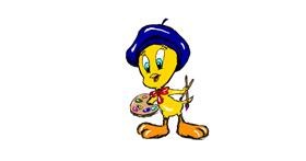 Drawing of Tweety Bird by Lex