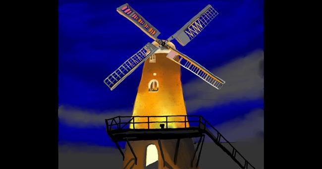 Drawing of Windmill by IThinkWereDoomed