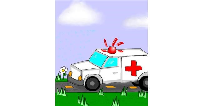 Drawing of Ambulance by Colliope