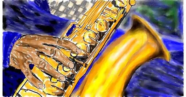 Saksofon - autor: Doodle