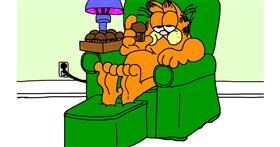 Garfield-Zeichnung von Fiasco