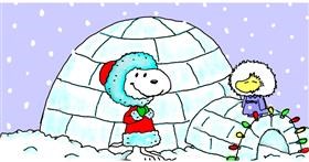 Drawing of Igloo by InessA