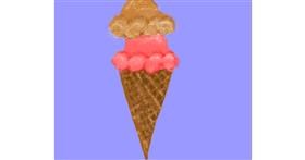 Drawing of Ice cream by Cherri