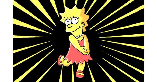 Lisa Simpson-Zeichnung von GJP