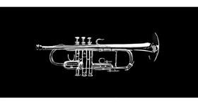 Drawing of Trumpet by Chaching
