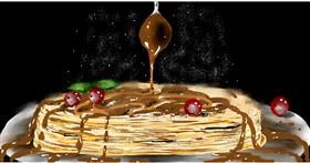 Drawing of Pancakes by Eclat de Lune