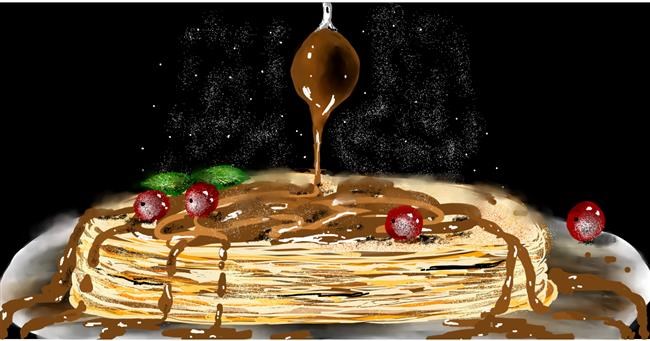 Pfannkuchen-Zeichnung von Eclat de Lune