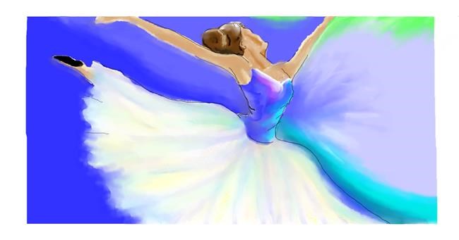 Drawing of Ballerina by DebbyLee