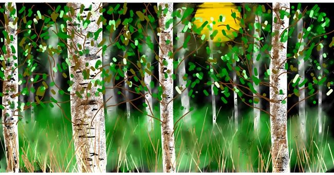 Wald-Zeichnung von Eclat de Lune